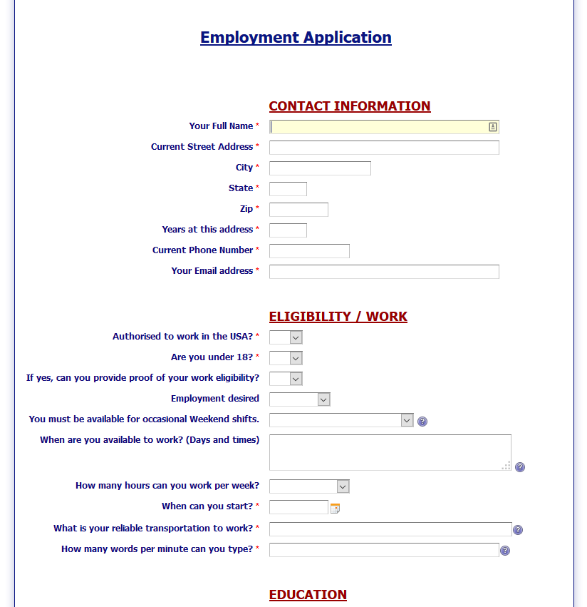 Employment